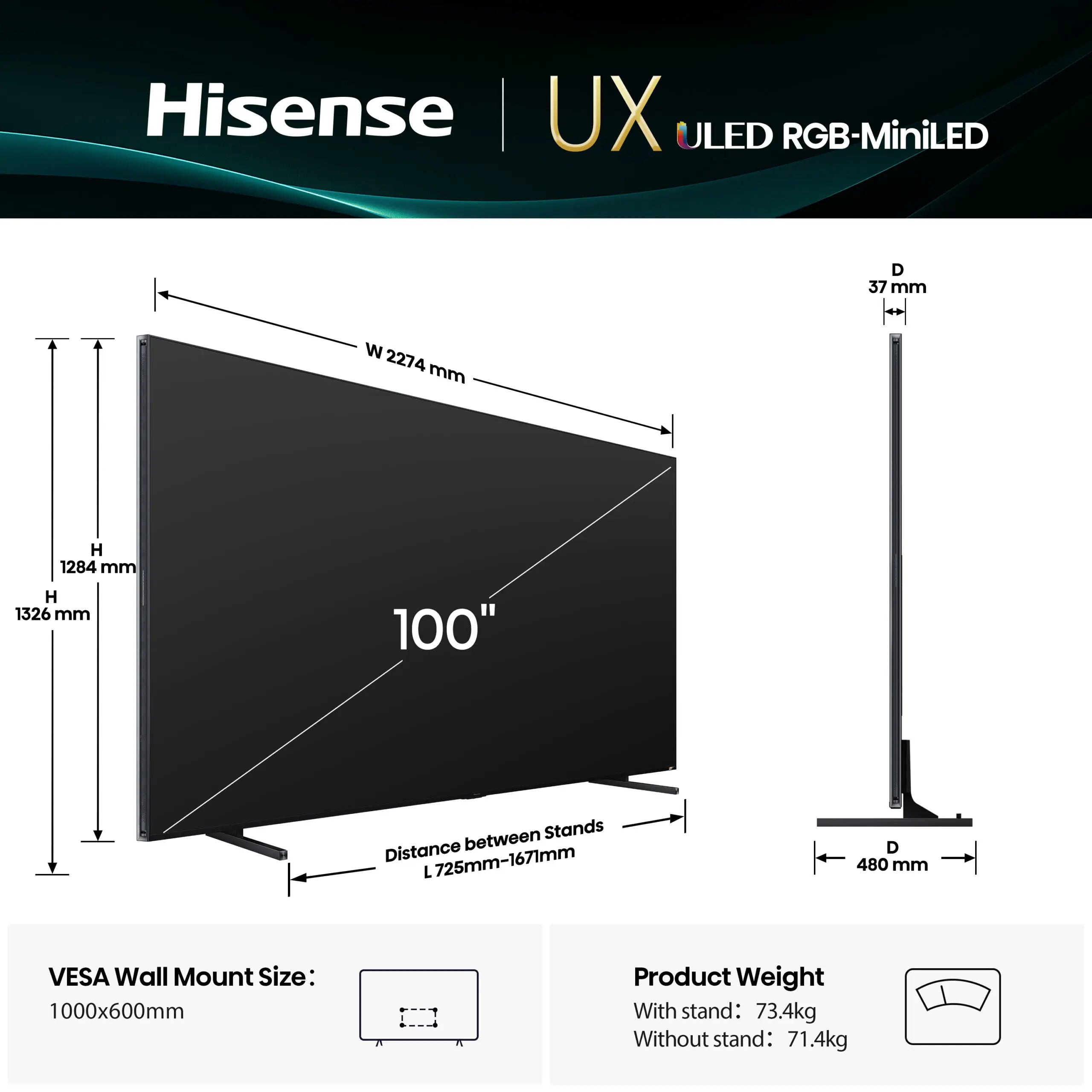 Hisense 100 UXQ