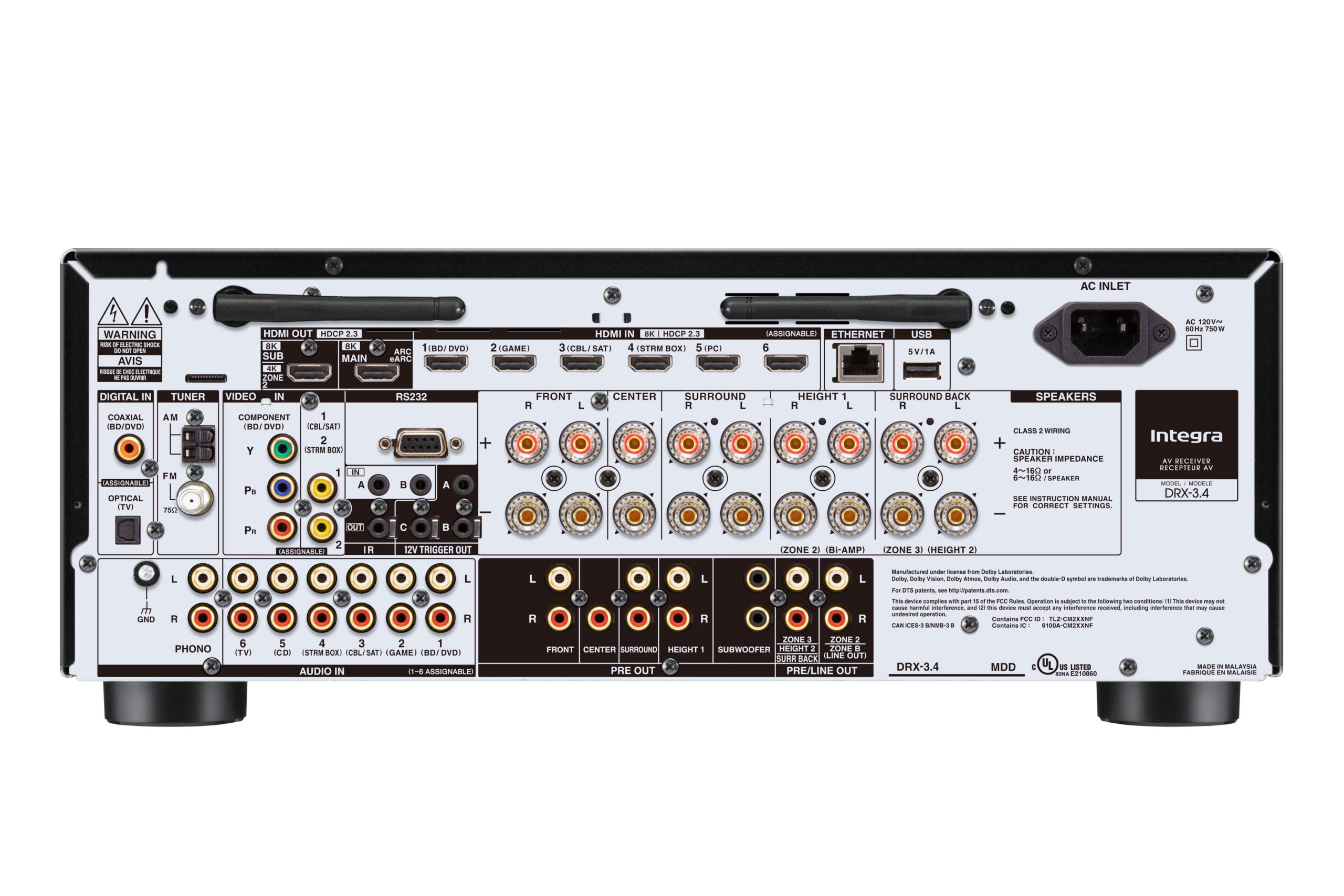 Integra DRX 3.4 9.2-Channel Network AV Receiver