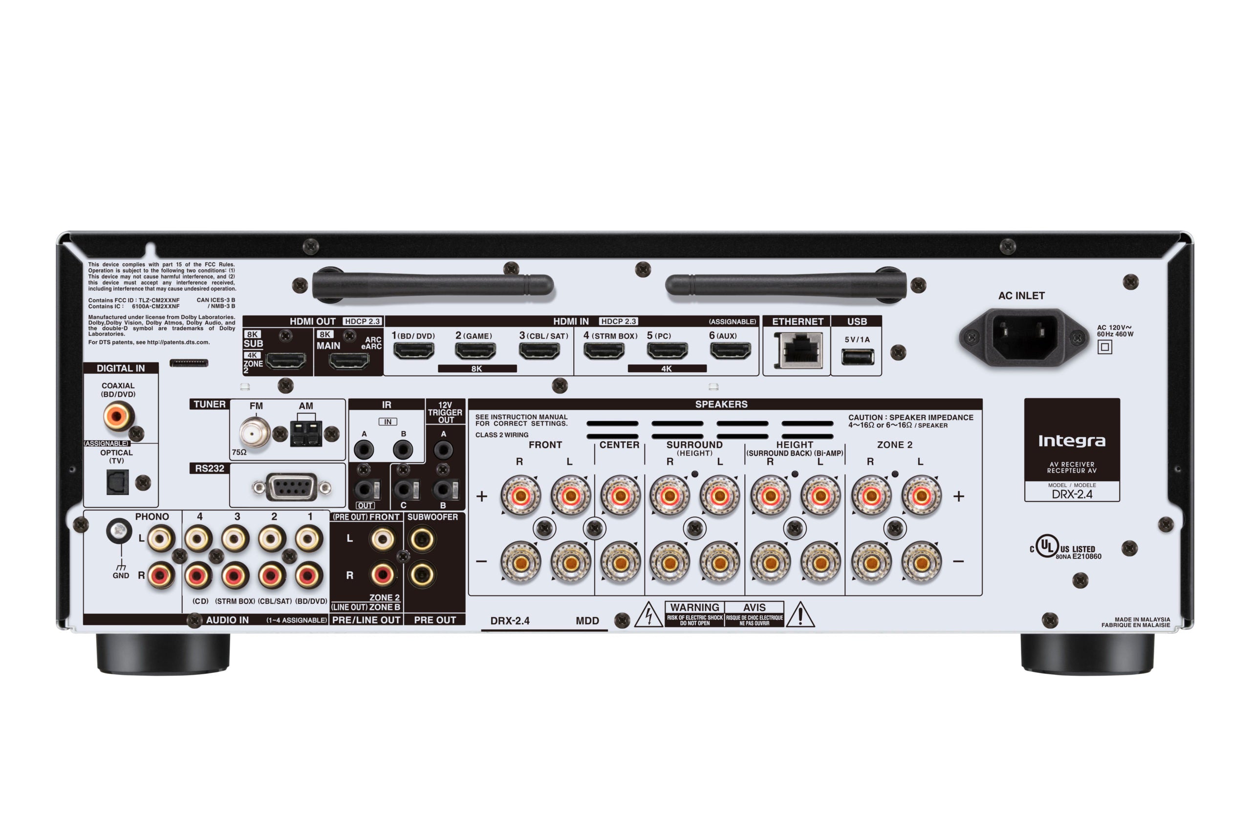 Integra DRX 2.4 7.2-Channel Network AV Receiver